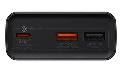 Портативна батарея Powerbank Baseus Adaman Metal Digital Display 20000 mAh 30 W PPAD030001 Black - мініатюра 4