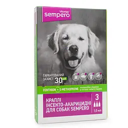 Краплі інсектоакарицидні Vitomax Sempero для собак 1.0 мл