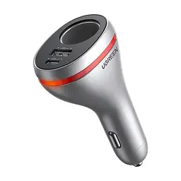 Зарядний пристрій Ugreen USBC PD20W + USB QC3.0 silver (60712)