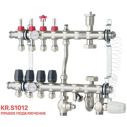 Колектор з вбудованим змішувальним вузлом Koer Kr.S1012-4 1 "х4 SUS304 і євроконус 3 / 4-16 KR2937 - мініатюра 3