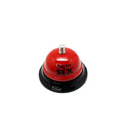 Ring for SEX дзвінок настільний для інтимних ігор Червоний - мініатюра 2