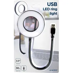 Лампа USB Gembird LED, ring 3.5 inch, 6W (NL-LEDRING-01) - мініатюра 3