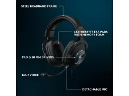 Навушники з мікрофоном Logitech G PRO X SE Black (981-001470) - мініатюра 5