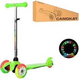 Дитячий самокат iTrike Mini BB 3-013-4-A-GR колеса, що світяться - мініатюра 2