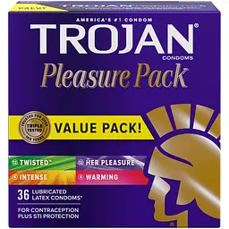 Упаковка 36 шт. Trojan Pleasure Pack