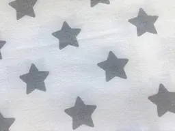 Пелюшка фланель Moontime "Зірки сірі на білому" - мініатюра 2