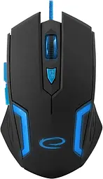 Миша Esperanza MX205 Fighter USB black blue (EGM205B)