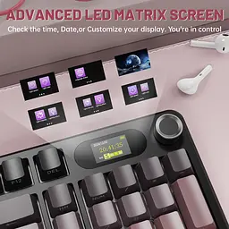 Ігрова клавіатура ATTACK SHARK X98 PRO , Рожевий - мініатюра 8
