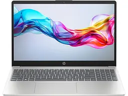 Ноутбук HP 15-fd1076ua 15.6' FHD IPS AG, Intel 7-150U, 16GB, F1024GB, UMA, DOS, сріблястий (B23D3EA)