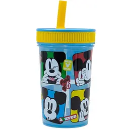 Стакан для дітей з силіконовою трубочкою 465 мл Mickey Mouse Stor kuh0013339