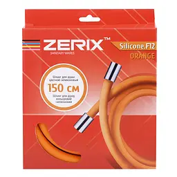 Шланг для душу Zerix F12 Orange 150 см силіконовий ZX3000, Хром - мініатюра 2