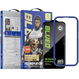 Захисне 3D скло Blueo Hot Bending AR Anti-Reflective для Apple iPhone 17 Pro Max/16 Pro Max 6.9" Чорний