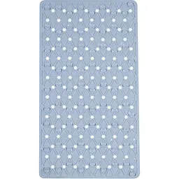 Килимок для ванної Eco Fabric Трикутники 68х37 см блакитний (6837-014) - мініатюра 2