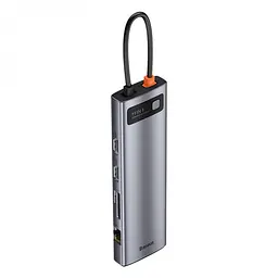 Usb Hub Baseus Metal Gleam Series 11-in-1 Multifunctional Type-C Сірий (CAHub-CT0G) - мініатюра 5