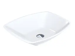 Умивальник Miraggio LEX S (0002014) Miramarble, Глянцевий, Накладний, Білий