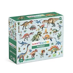 Дитячий пазл Монтессорі "Динозаври" DoDo Toys 200631, 200 елементів