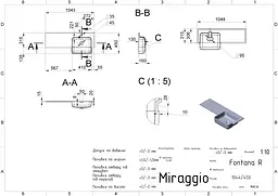 Умивальник Miraggio FONTANA R (0000520) Miramarble, Глянцевий, Накладний/Врізний, Білий - мініатюра 2