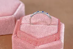 Каблучка з родієвого срібла з фіанітами 21 SK-0004 - мініатюра 5