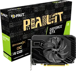 Відеокарта GeForce GTX 1650 4GB Palit StormX OC D6 (NE61650U18G1-166F) Б/В