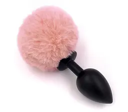 Анальна пробка з хвостом B-Series Bunny Tail, 8.5 см - мініатюра 5