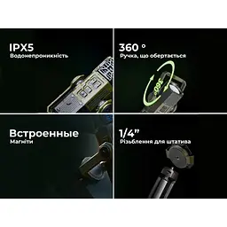 Фумігатор-ліхтар-powerbank Flextail Evo Repel чорний - мініатюра 10
