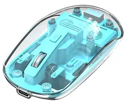 Комп'ютерна миша XO M12 Bluetooth wireless transparent Blue teh0022038 - мініатюра 5