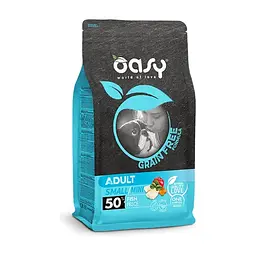 Сухий корм для собак Oasy Dog Grain Free Small/Mini риба з яблуком та бататом 800 г (8053017347523)