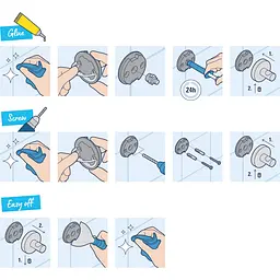Йоржик для унітазу настінний Grohe QuickFix Start Cube 40977000, Білий - мініатюра 3