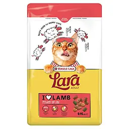 Сухий корм преміум-класу для котів Lara Adult with Lamb ЛАРА ЯГНЯ 950 г