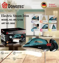 Бездротова праска Domotec MS-1210B з відпарювачем 2400 Вт - мініатюра 4