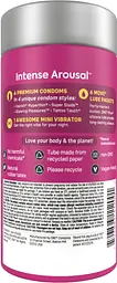 Набір One Intense Arousal Pleasure Kit: Презервативи 6 шт. + Лубрикант 6 шт. + Вібро кільце 1 шт. (ROZ6501053344) - мініатюра 2