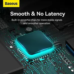 USB-Хаб Baseus Lite Series 4-Port Type-C HUB Adapter (Type-C to USB 3.0*4) 25cm Black (WKQX030301) - мініатюра 12