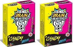 Кислі цукерки-драже Brain Blasterz Sour Candy Bitz Lemon Raspberry 45г - мініатюра 3