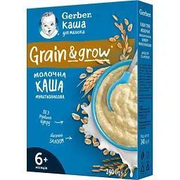 Молочна каша Gerber Мультизлакова 1.2 кг (5 шт. х 240 г) - мініатюра 3