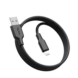 Кабель для заряджання та обміну даними USB Ridea RC-AI21 AirSiliconePro 12W 5V/2.4A USB-Lightning 1 м Чорний