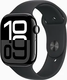 Смарт-годинник Apple Watch Series 10 GPS 46mm Jet Black Alu. Case w. Black Sport Band - M/L (MWWQ3) - мініатюра 2