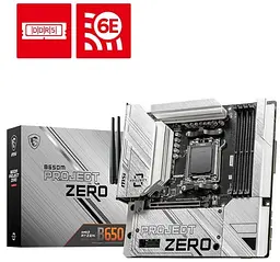 Материнська плата MSI B650M PROJECT ZERO (B650M PROJECT ZERO) (Socket AM5, AMD B650, Micro-ATX) Б/в - мініатюра 5