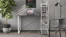 Письмовий стіл Ferrum-decor Серії Конект з етажеркою 75x120x60 білий ДСП Сосна Кембра 16мм (FRD-104229) - мініатюра 3