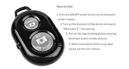 Selfie Bluetooth пульт Primo для смартфона Black + CR2032 - мініатюра 5