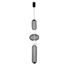 Світильник підвісний LED Levistella 7812027 BK, 12W, 3000K, чорний метал, для вітальні