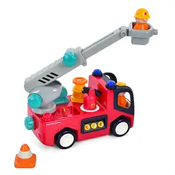 Дитяча Пожежна машинка Hola Toys E9998-HL зі світлом та звуком - мініатюра 5