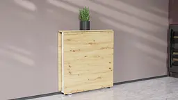 Стіл-книга трансформер Оріон 2 Ferrum-decor 750x1520x730 Білий метал ДСП Дуб Артізан 16 мм (FRD-104595) - мініатюра 6