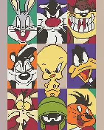 Алмазна мозаїка/вишивка Герої Looney Tunes 40*50 см Орігамі OD 6008