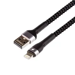 Дата кабель для заряджання айфонів USB - Lightning 8-pin REMAX Jany RC-124i Чорний (1м) - мініатюра 2