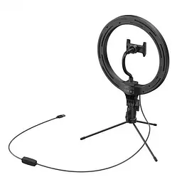 Кільцева лампа Baseus Live Stream Holder-table Stand 25,4 см CRZB10-A01 Black - мініатюра 2