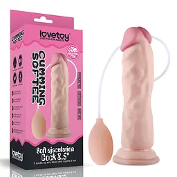 Реалістичний фалоімітатор Soft Ejaculation Cock 8.5" тілесний