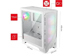 Корпус MSI MAG Forge 320R Airflow White - мініатюра 5