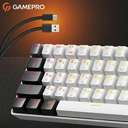 Клавіатура USB GamePro Genesis Infinity MK130BW Outemu Swithes White (MK130BW) UA - мініатюра 7