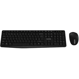 Комплект бездротовий Canyon SET-W01, Black, USB 2.4GHz, клавіатура (105 кнопок, 1xAAA) + миша (оптична, 3 кнопки, 1200 dpi, 1xAA) (CNE-HSETW01)