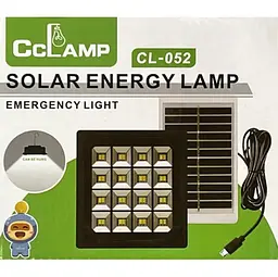 Світлодіодний вуличний акумуляторний світильник CcLamp CL-052 з сонячною панеллю ліхтар прожектор - мініатюра 10